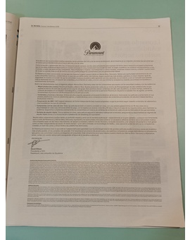 Publicidad en un diario de ayer