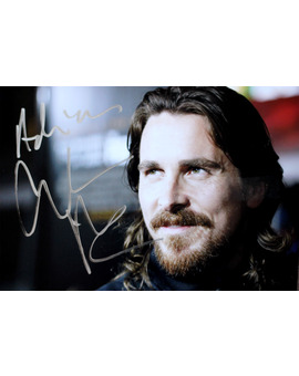 Autografo dedicado de Christian Bale