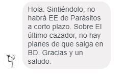 Respuesta de La Aventura respecto a la Edición Especial de Parasitos
