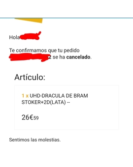 Os la están cancelando?