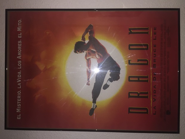 Cartel original de cine ( Dragón ) la vida de bruce lee 