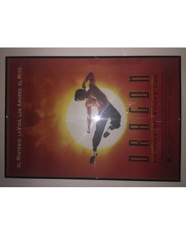 Cartel original de cine ( Dragón ) la vida de bruce lee 
