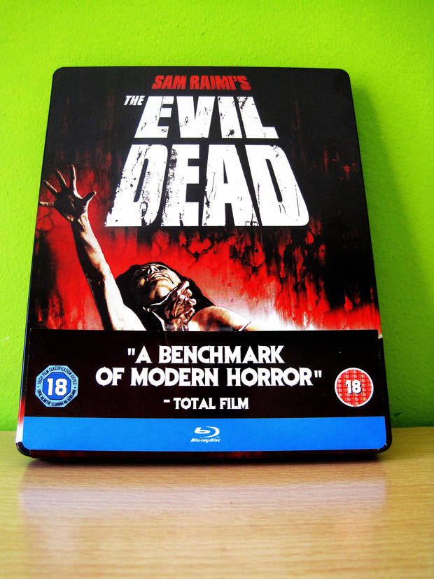 The Evil Dead. Blu-ray SteelBook. Delantera Con Contraportada.
