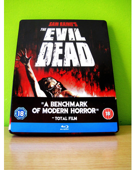 The Evil Dead. Blu-ray SteelBook. Delantera Con Contraportada.