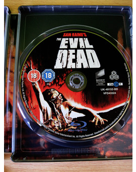 The Evil Dead. Blu-ray SteelBook. Disco.