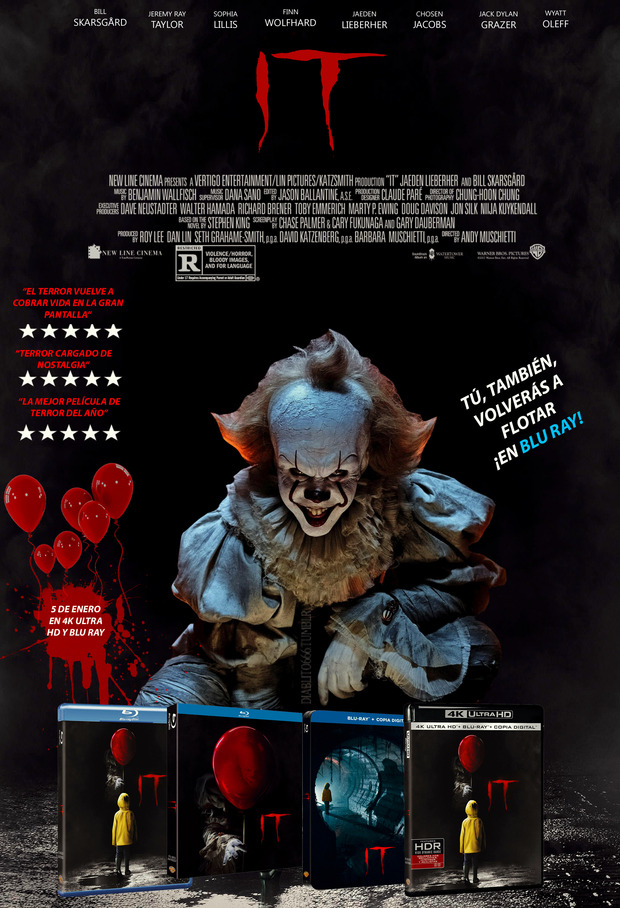 IT (2017) En Blu Ray. Mi Póster Fan Promocional Del Lanzamiento