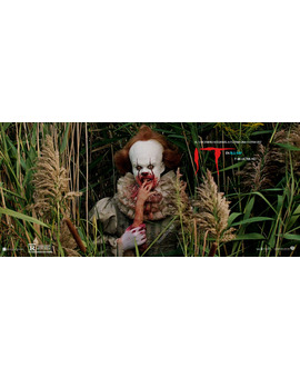 IT (2017) En Blu Ray. Póster Banner (R) Fan Promocional Del Lanzamiento 