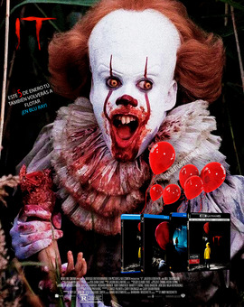 IT (2017) En Blu Ray. Póster Banner (R.2) Fan Promocional Del Lanzamiento 