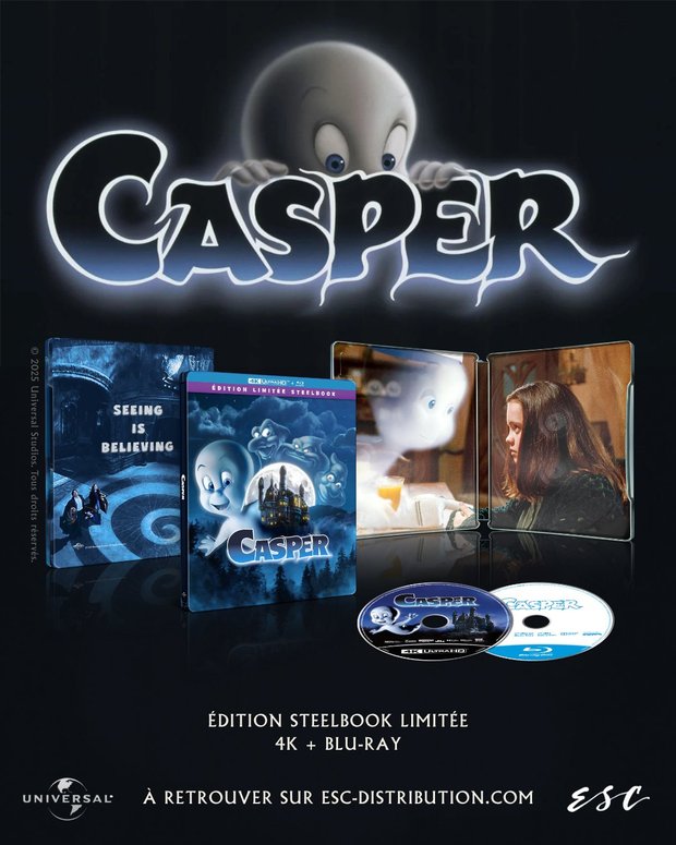 Así será la edición steelbook 4K UHD de Casper por 30 aniversario