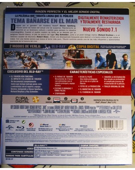 Tiburón: Blu Ray Digibook Trasera