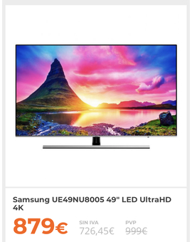 Recomendación TV 49” 4K