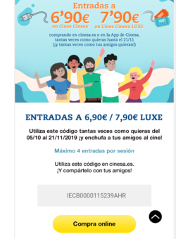 Descuentos en cinesa