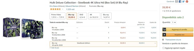de nuevo oferta hulk