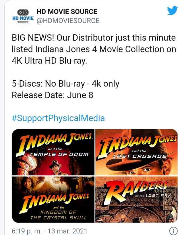 Indiana jones 4k