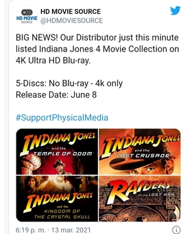 Indiana jones 4k