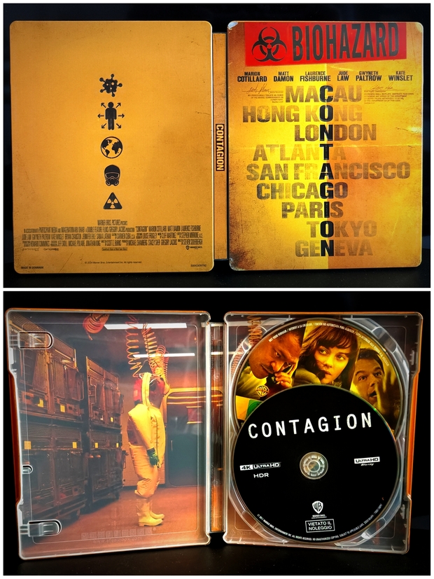 Contagion steelbook (Italia) 