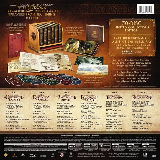 Listado de discos de la "Ultimate" de "El Hobbit" y "ESDLA"