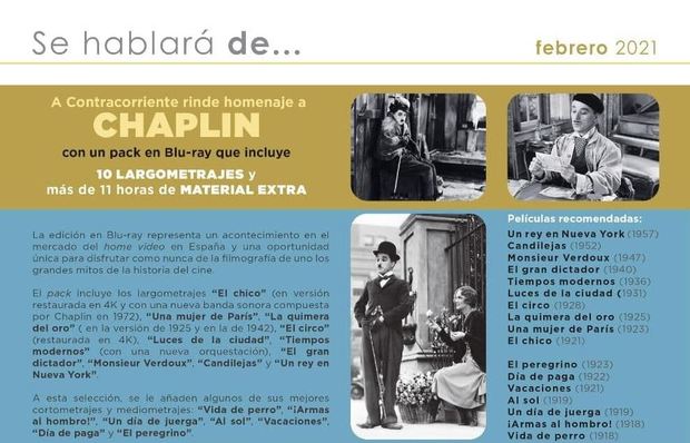 PACK CHARLES CHAPLIN ESENCIAL. Próximamente en blu-ray