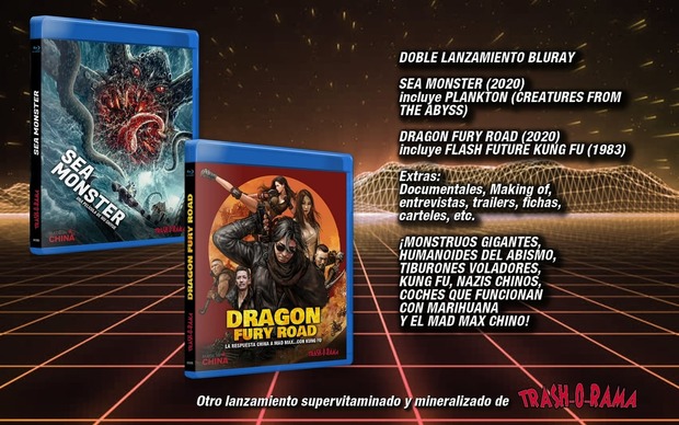 SEA MONSTER + DRAGON FURY ROAD. Ya en blu-ray