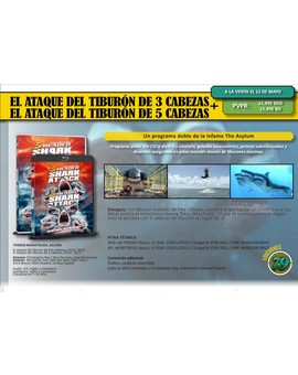 Programa doble: El ataque del tiburón 3+5 cabezas. Características de la edición