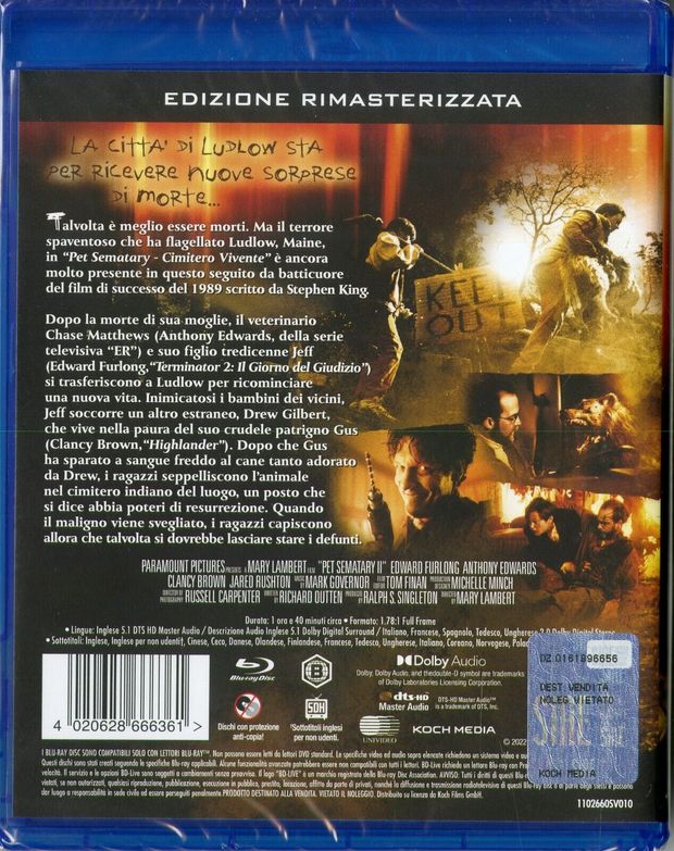 Cementerio viviente 2 en Blu-ray