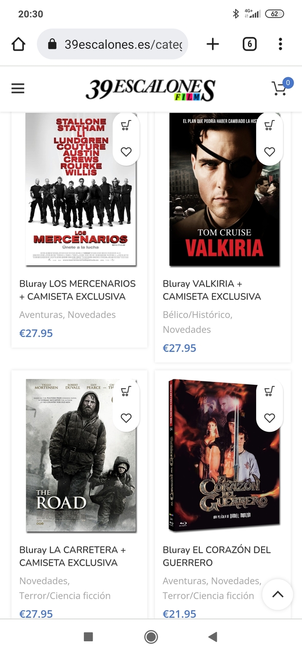 The Road, los mercenarios, Valkiria. Reservas abiertas