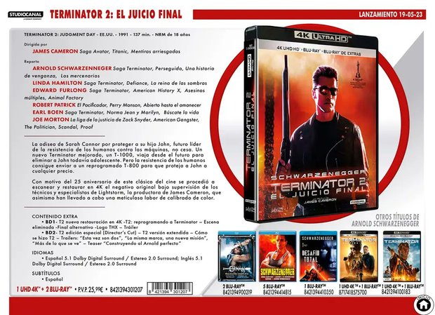 Más info de Terminator 2