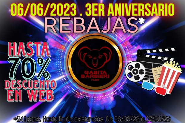 rebajas 24 horas en web de Gabita Barbieri
