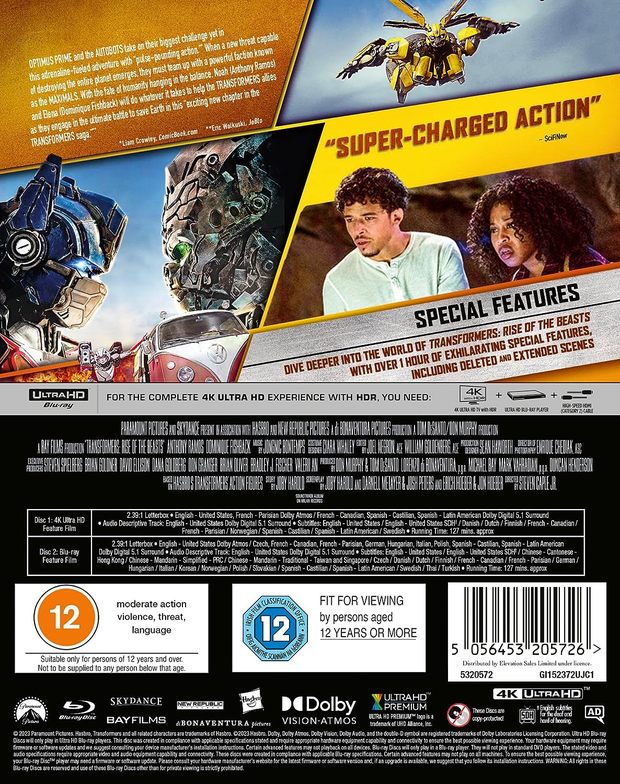 Transformers El despertar de las bestias 4K