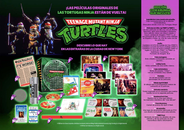 TEENAGE MUTANT NINJA TURTLES: LAS PELÍCULAS ORIGINALES 1 Y 2 Blu-ray 