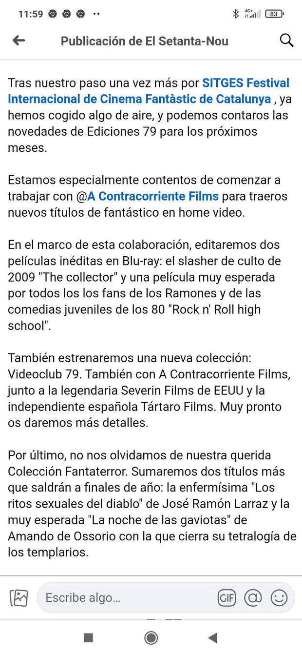 Nuevos títulos con el 79. Acuerdo con a contracorriente