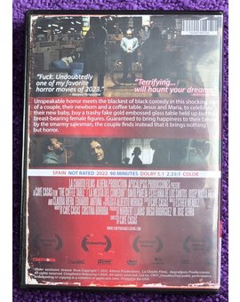La mesita del comedor. Carátula trasera DVD USA