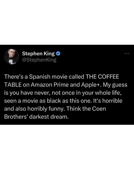 Stephen King recomienda La mesita del comedor