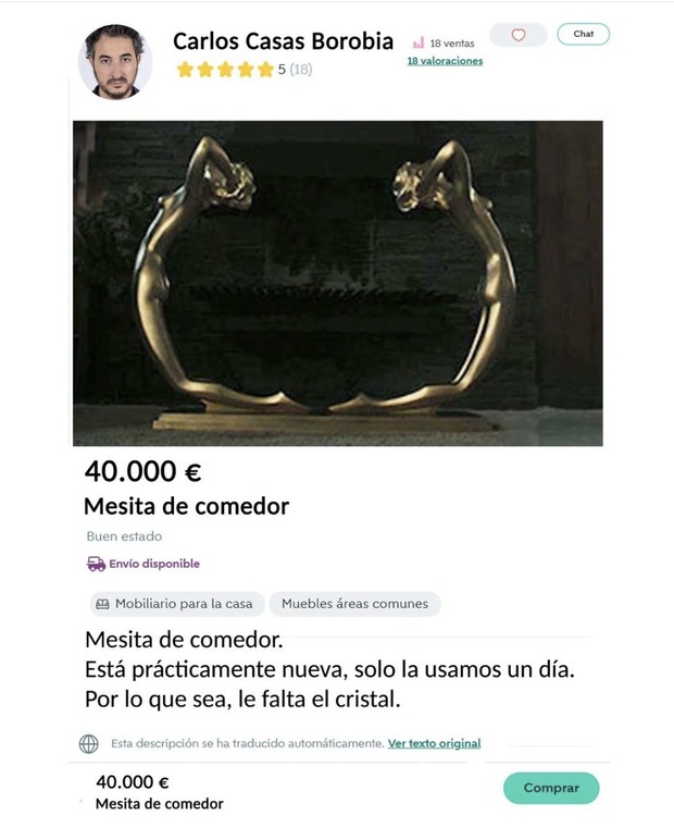 Oferta. Se vende mesita de comedor... 