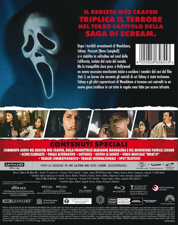 Scream 3 4K+ Blu-ray en Julio 