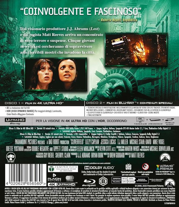 Cloverfield. Próximamente en 4K