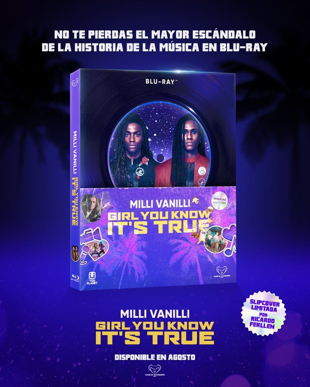 Slipcover Milli Vanilli. En agosto en Blu-ray