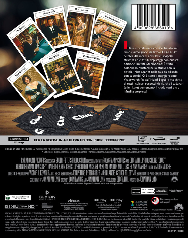 Cluedo. En octubre en 4K