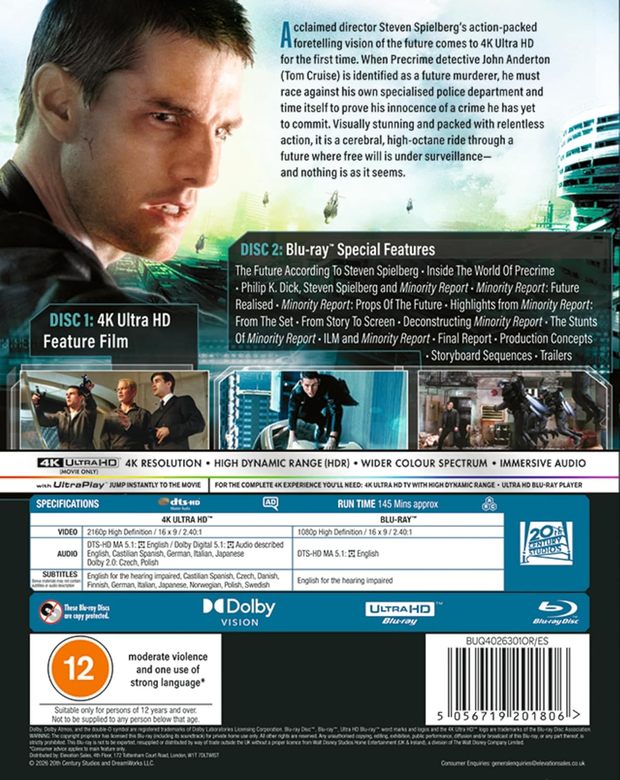 Minority Report. Próximamente en 4K