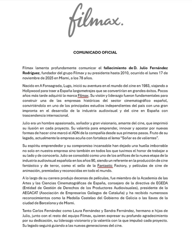 Ha muerto Julio Fernández