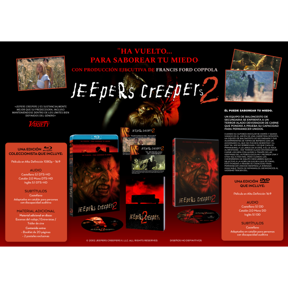 Jeepers creepers 2. En enero en Blu-ray