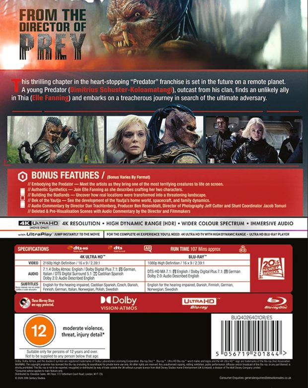 Predador: Badlands. Próximamente con Divisa