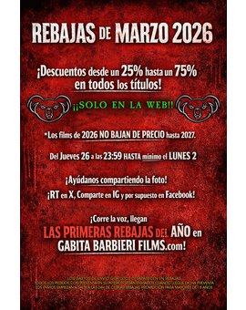 Rebajas en web de Gabita Barbieri. Hoy 23:59 hasta el lunes