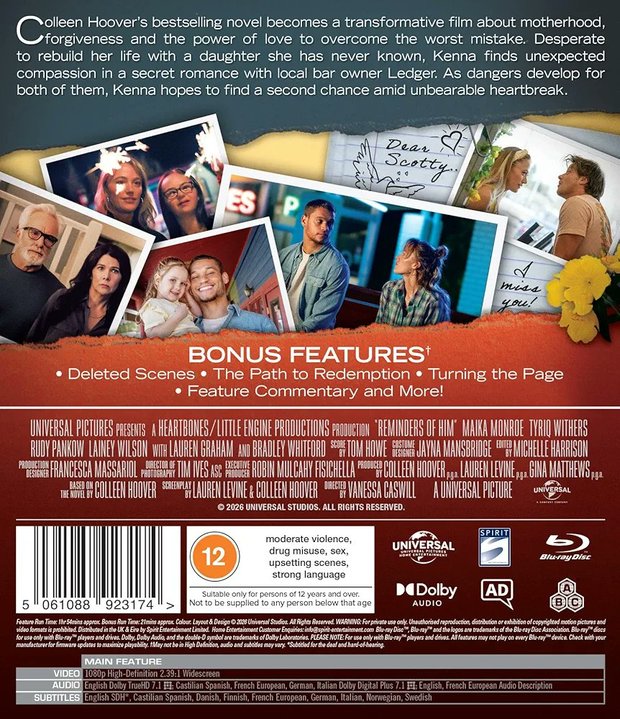 No te olvidaré. Próximamente en Bluray