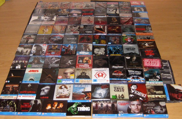 Mis steelbooks en blu por fin juntos :)