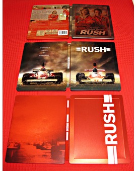 Rush - Comparativa diseño steelbooks - Ediciones italiana, corena e inglesa - Diseño exterior