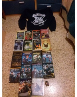 Toda mi coleccion de Harry Potter.