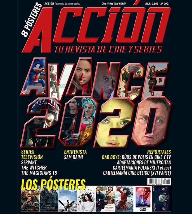 Portada y posters revista ACCIÓN de Enero de 2020.
