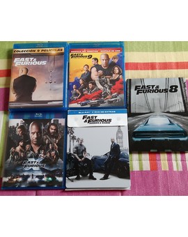 Mi colección de Fast y Furious en blu ray 