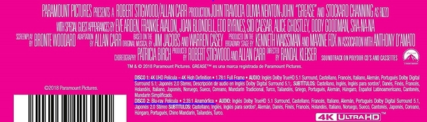 Grease UHD - ¿Imagen recortada o error tipográfico?